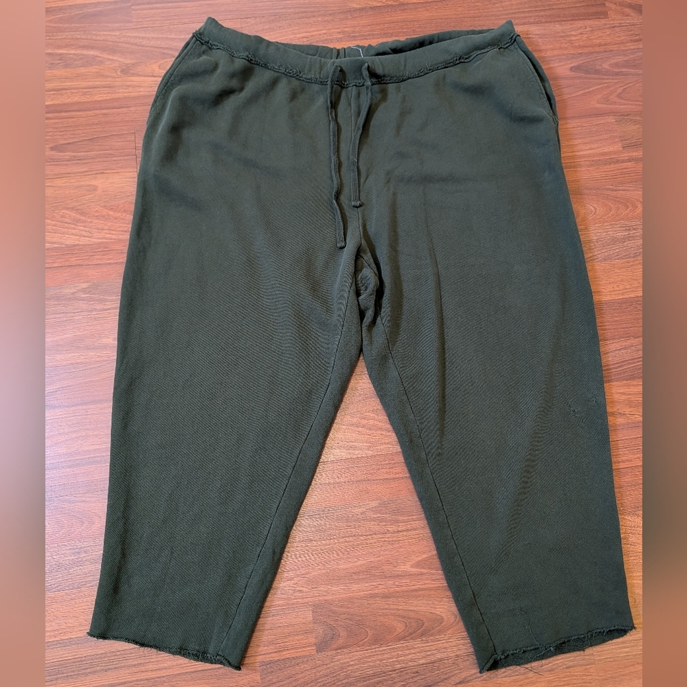 Eileen Fisher Olive Green Wide Leg Pants